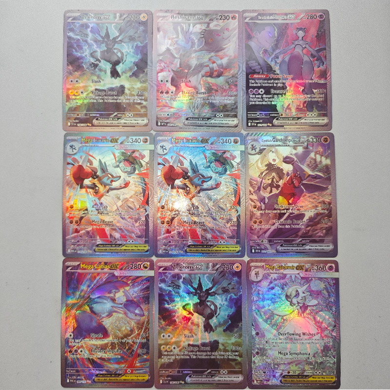 Board Game English - Diy PTCG English Foil Mega Evolution