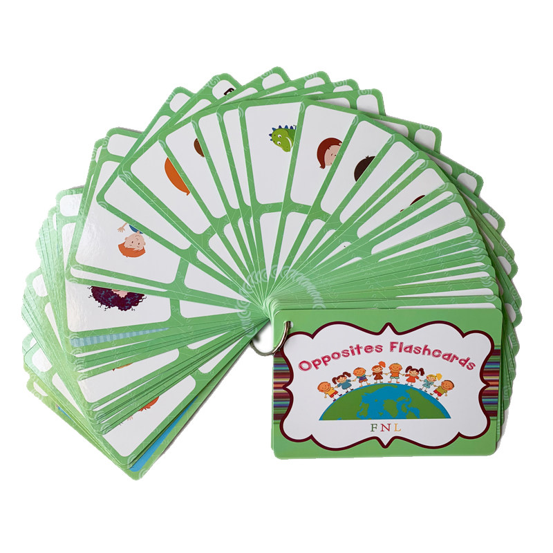 Board Game English - The 100 Groups Opposites Flashcards English