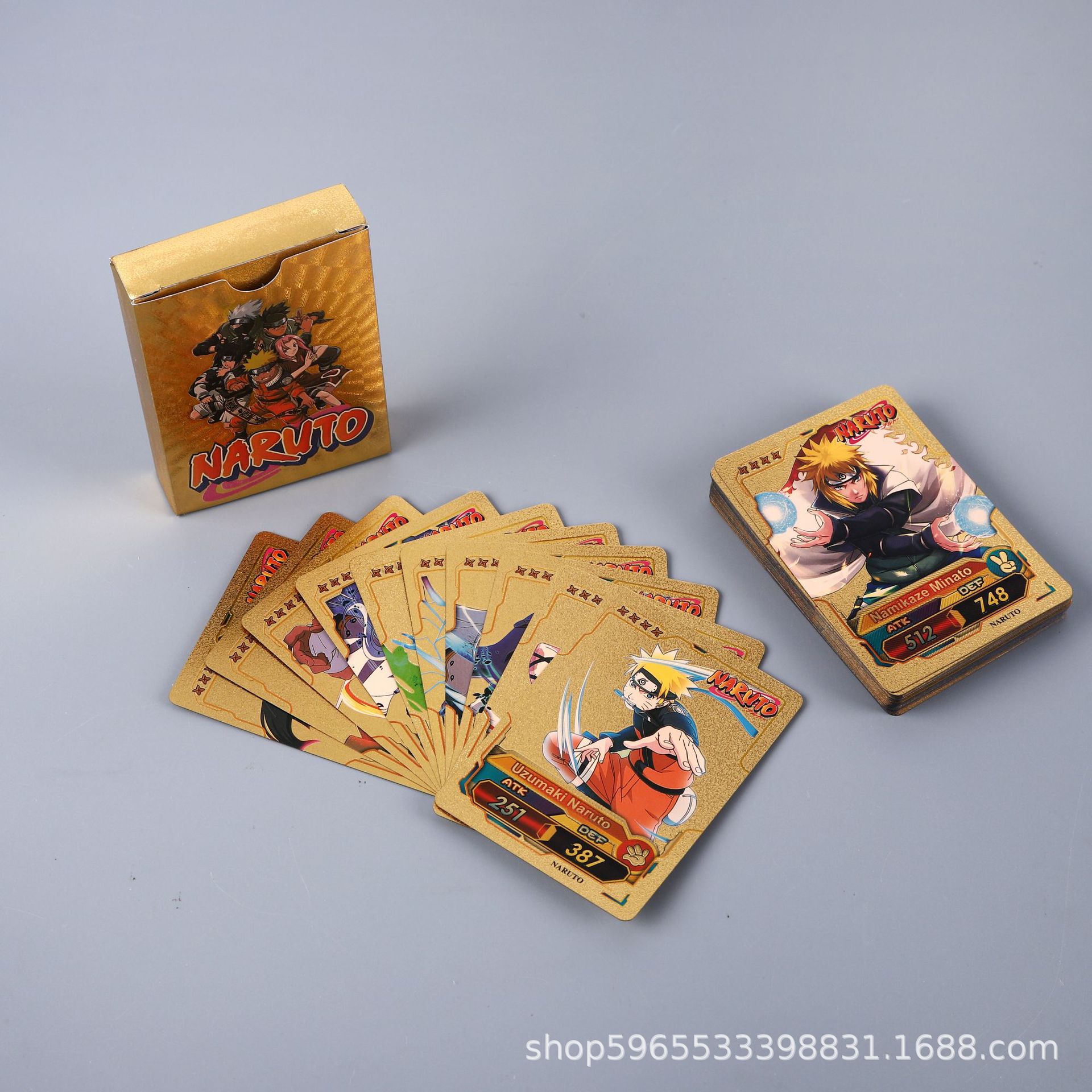 55pcs Naruto Card Gold English - đánh giá và giá Board Game English