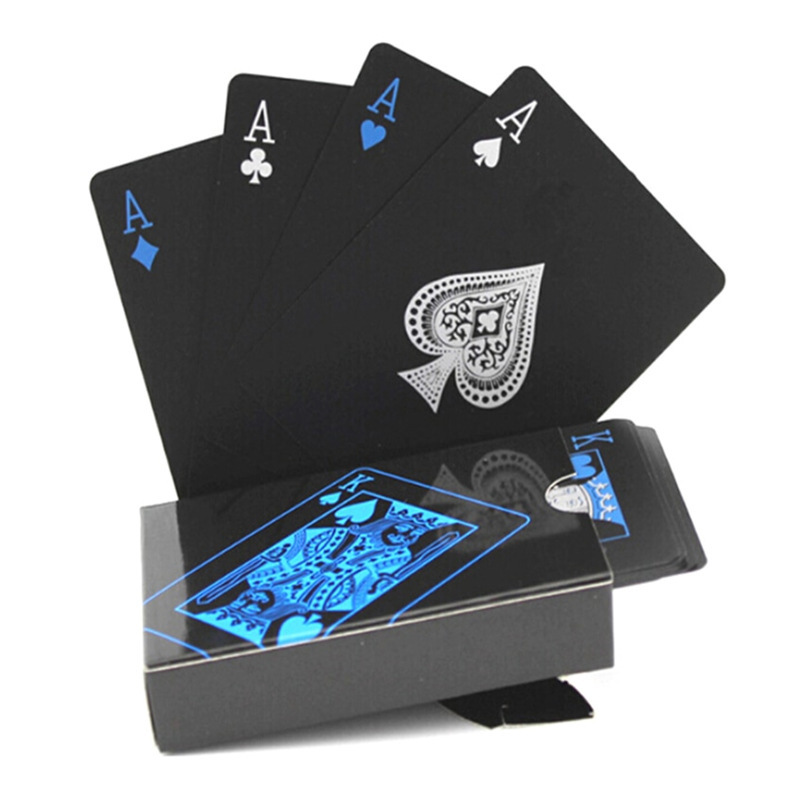 Black Plastic Playing Cards Bl - đánh giá và giá Board Game Viral