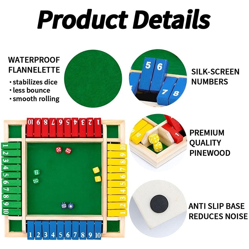 Arithmetic Dice Board Game Fou - đánh giá và giá Board Game For 3 Players