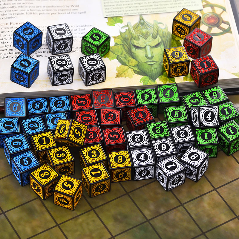 10PCS/Set Acrylic Dice Set D6  - đánh giá và giá Board Game Viral