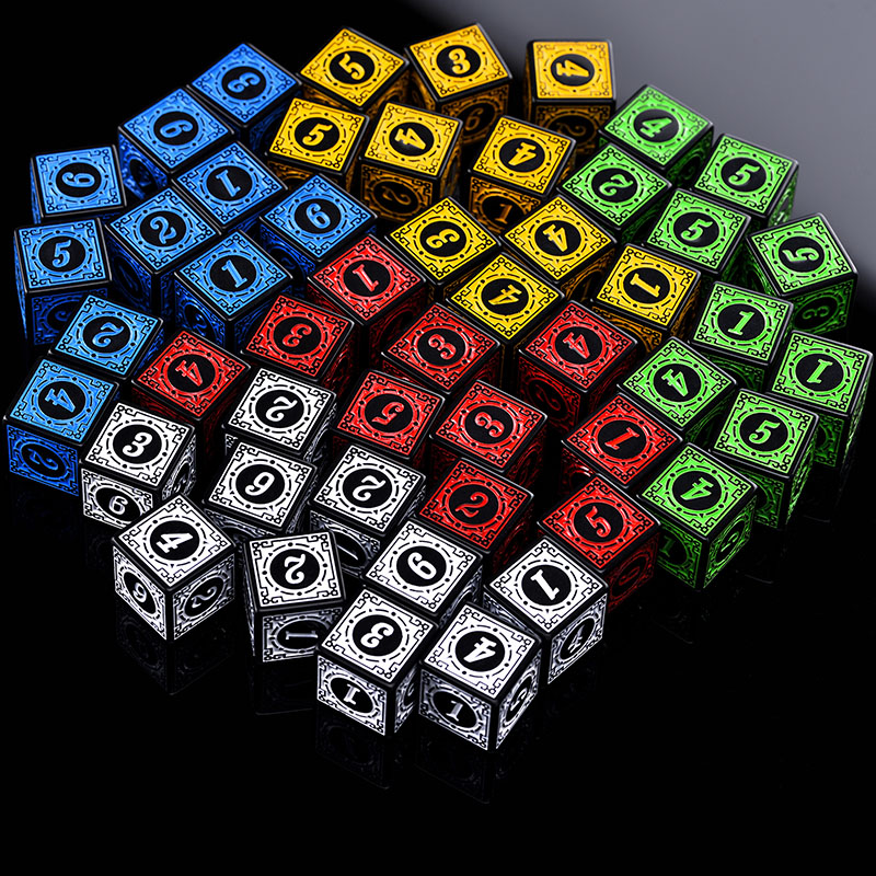 10PCS/Set Acrylic Dice Set D6  - đánh giá và giá Board Game Viral
