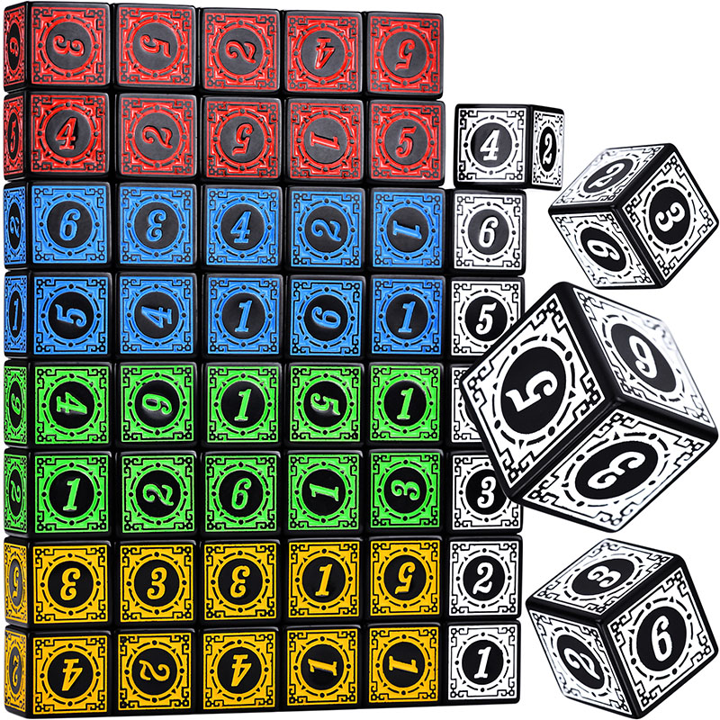 10PCS/Set Acrylic Dice Set D6  - đánh giá và giá Board Game Viral