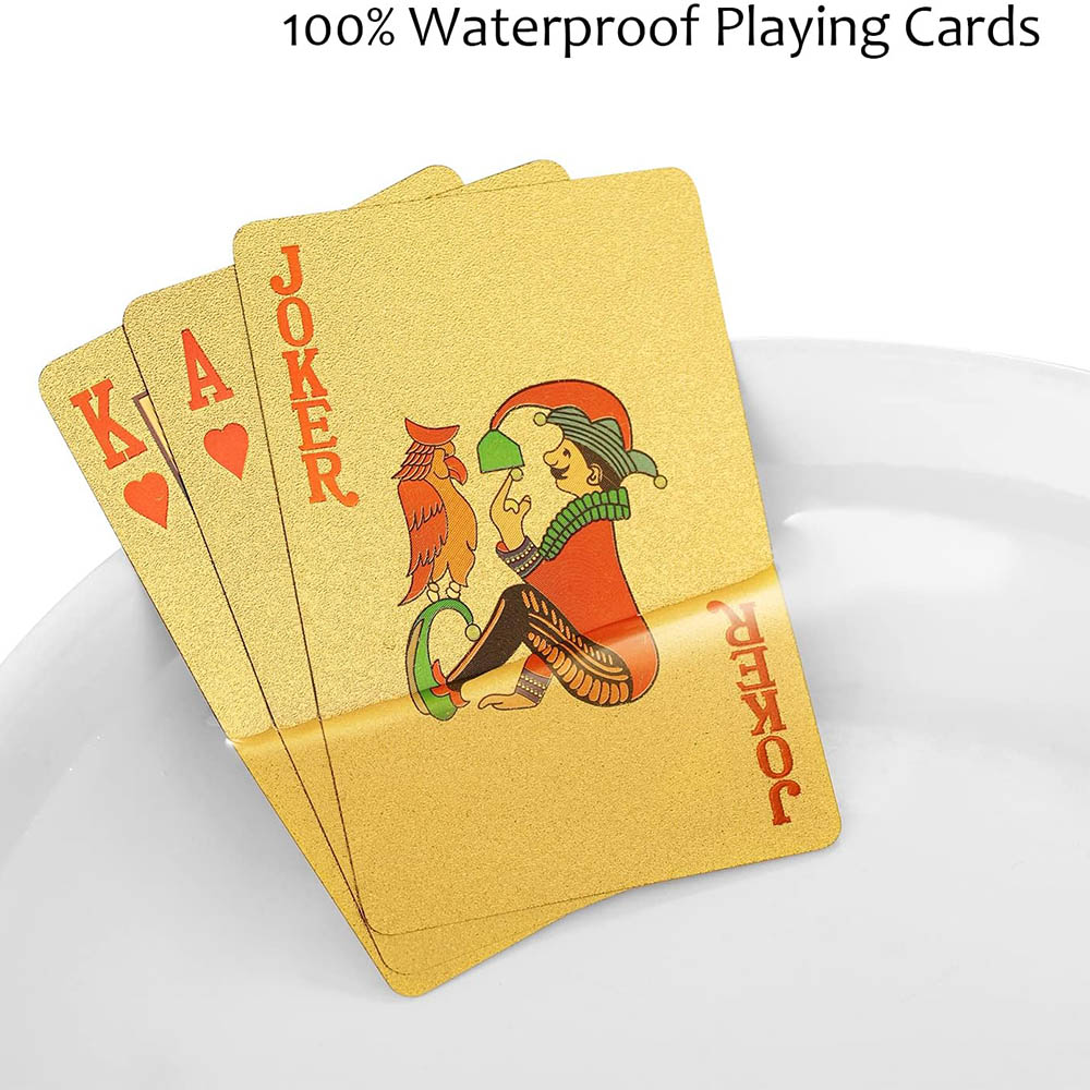 Playing Cards Waterproof Gold  - đánh giá và giá Board Game Viral